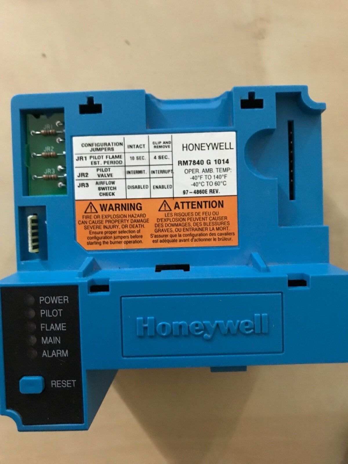 Honeywell Rm7840 G 1014 Burner Control,Eh