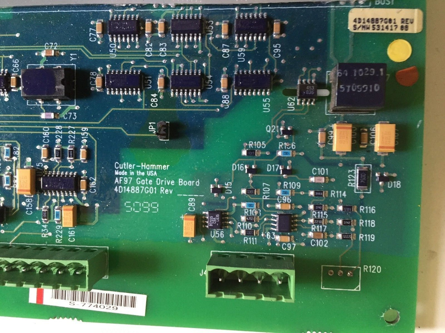 Cutler-Hammer 4D14887g01,Af97 Westinghouse Drive Board Gate Assembly,Ee
