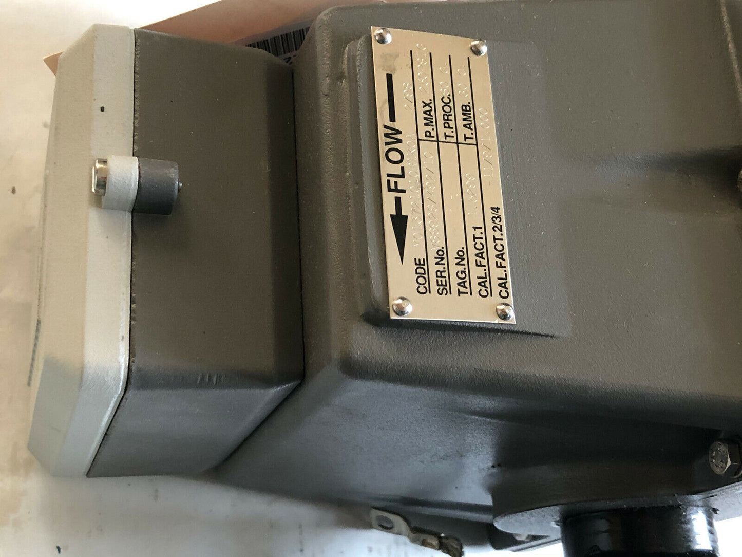 New Abb M013721010r1k0a Valve,250Psig,T.Proc 80C,T.Amb=60C,1.5299,-11/9/1.000,Tn