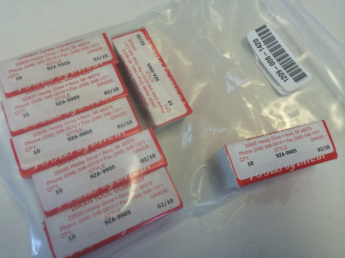 New Lot 70 Dikar Tool 9Za-9905 Carbide Inserts, Grade: 02/10 ,Fg