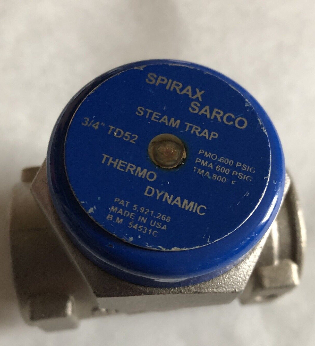 New 3/4” Npt Spirax-Sarco Td52 Thermodynamic Steam Trap Cool Blue A743 Ca40f,Bq