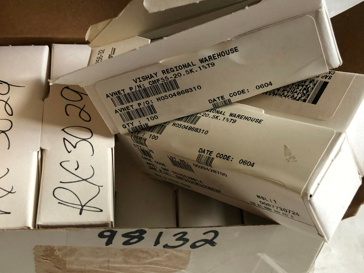 New Lot 1000 Dale Cmf5520k500bebf Resistor,Metal Film Cmf55-20.5K. 1%T9,Sb