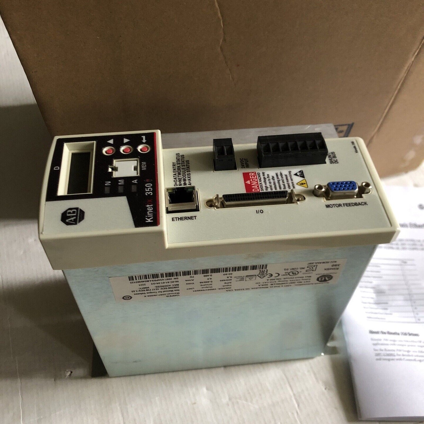 New Allen Bradley 2097-V34pr5-Lm Kinetix 350 Servo Drive,2097 V34pr5lm,Cu