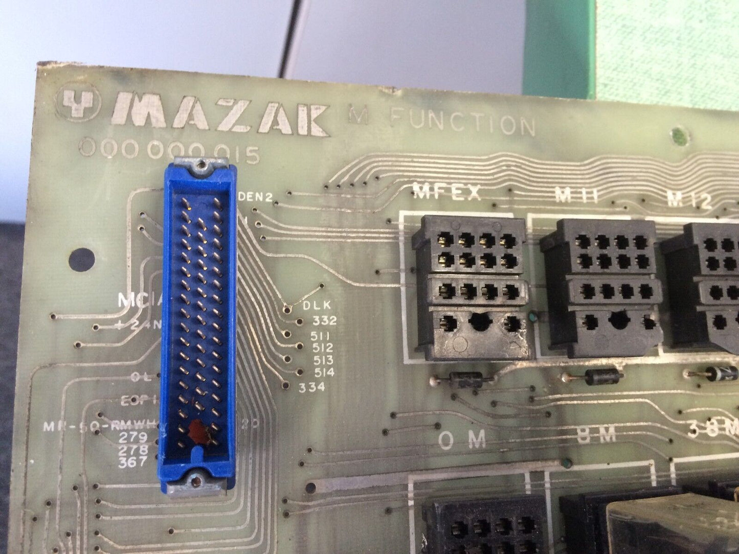 Used Mazak 000000015,M Function Mr-50-Rmwh Cnc Lathe Relay Pcb,Mc8a,1991-15R  Bu