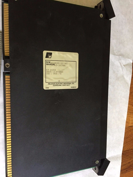 Reliance Electric 45C201b,802820-117Rc,J-3034A, Remote I/O Poecessor,Bt