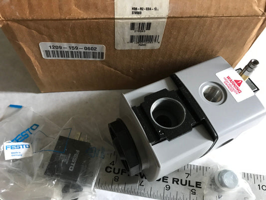 New Festo Hem-M3-G3/4-10 Pneumatic Solenoid Valve Msn1g-24V,123060,24Vdc,2.5W,Eo