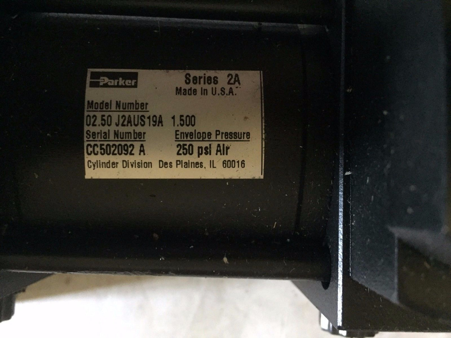 Parker 02.50 J2aus19a 1.500,Lrs-750-Acws-90-L-Hp2-Cp2-Hs1-Cs1-5395 P+F 2062,Ap