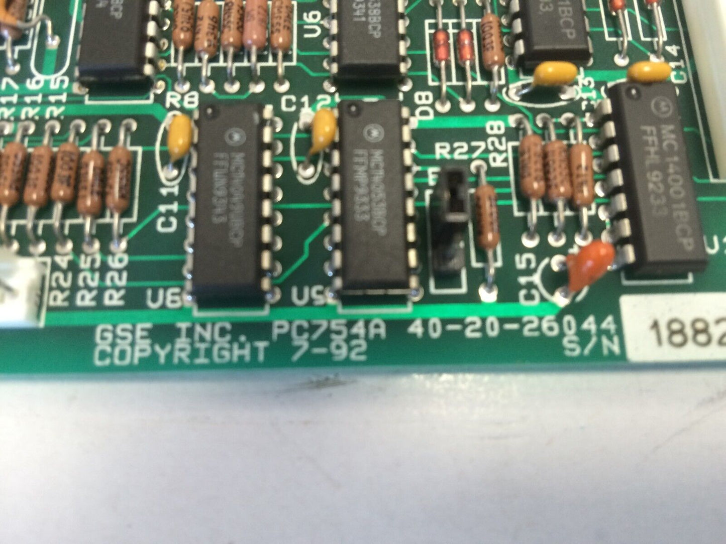 Gse Pc754a 40-20-26044,  Circuit Control Board,Dc