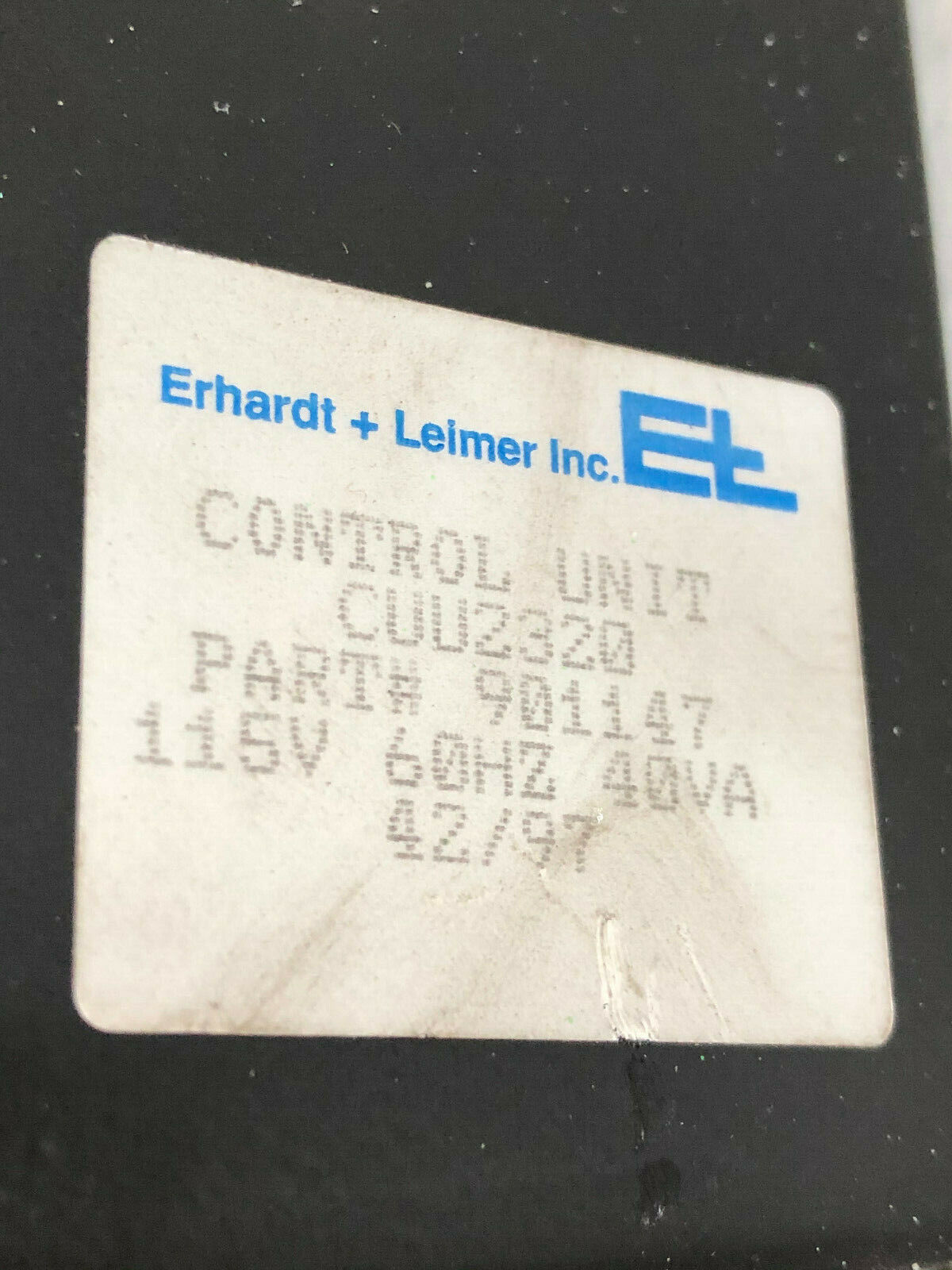 Erhardt + Leimer Tr23,901147 Control Unit Cuu2320,El Erhardt + Leimer 901147,Cf