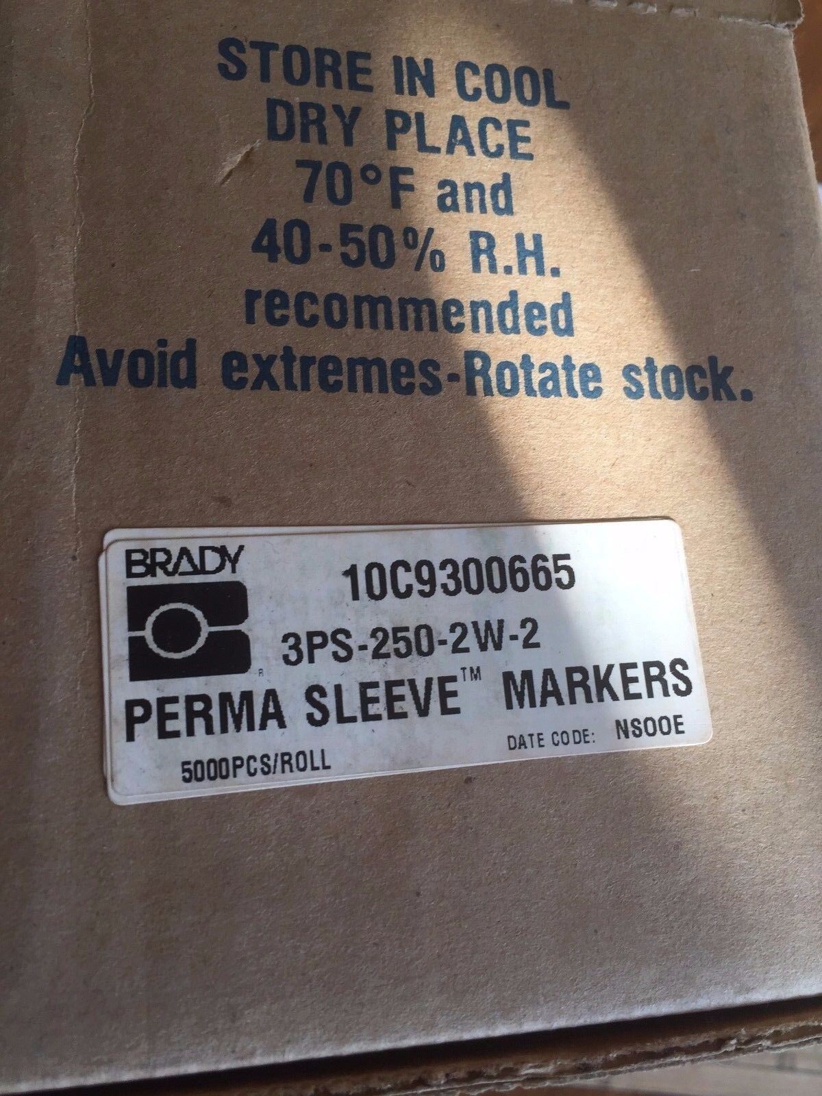 New Brady 3Ps-250-2W-2,10C9300665 Perma Sleeve Markers Reel 3Ps2502w2 ,Eg