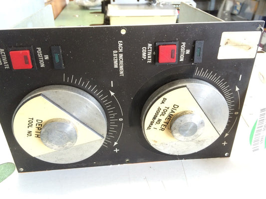 Olofsson 12-10009 3-06-89 Tool Control Board, 12-12001 Rev A Diameter,Depth,Bf