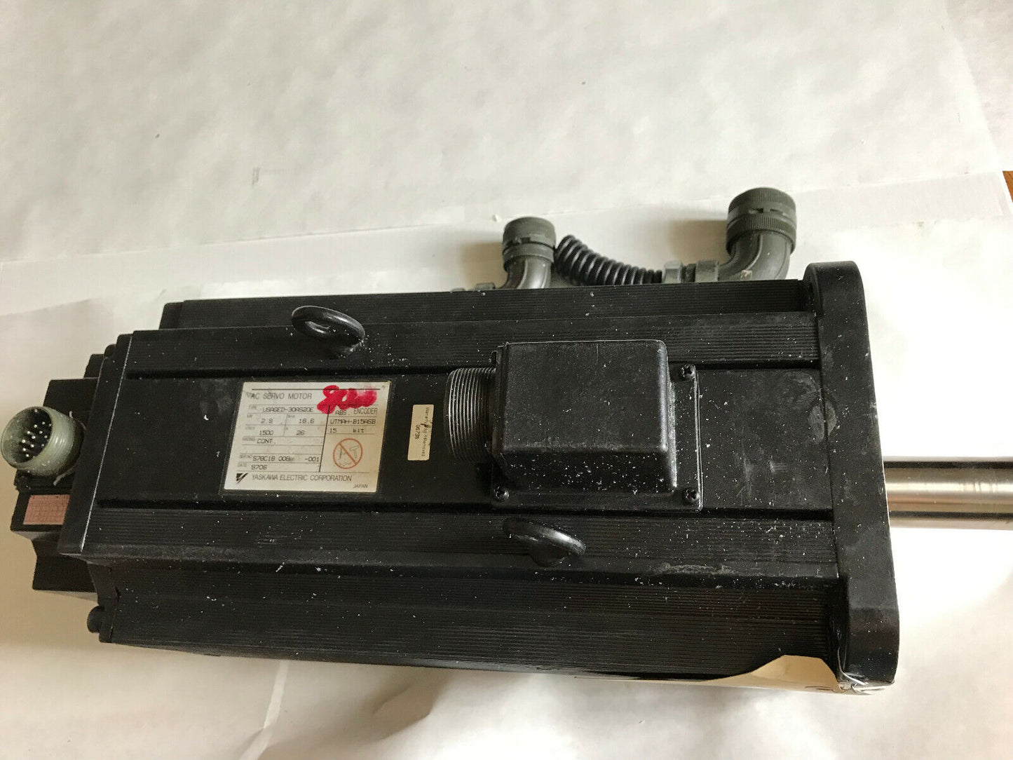 Yaskawa Usaged-30As20e Ac Servo Motor,2.9 Kw,Rpm 1500,26A,Utmah-B15asb,So