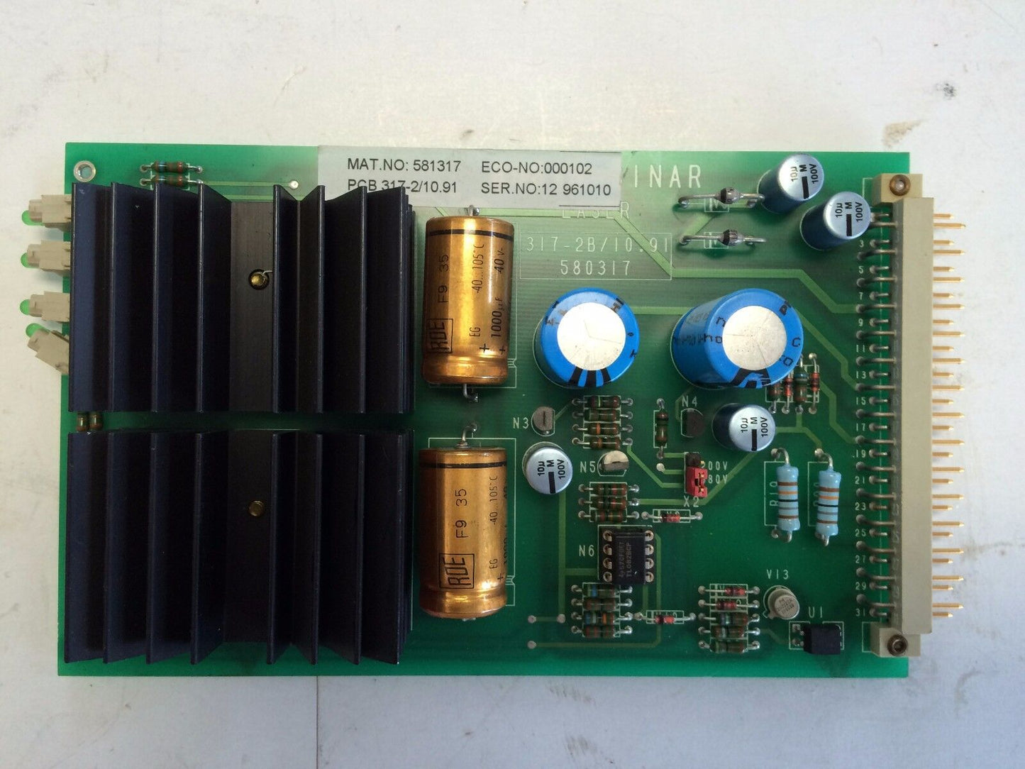 Rofin-Sinar 317-2/10.91,581317,Rofin 000202,Sinar 317-2B/10.91 ,580317 Board,An