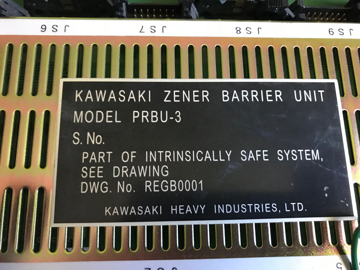 Kawasaki Prbu-3,Kawasaki Zener Diode Barrier Units Safety Relay Module Robot,Ab