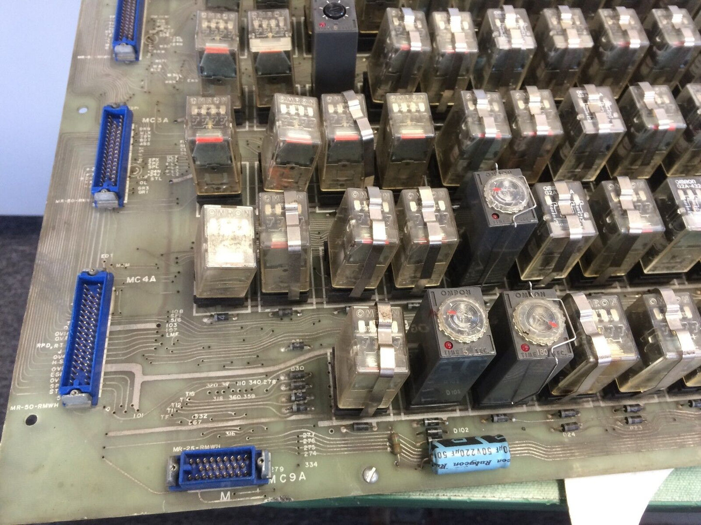 Used Mazak 000000015,M Function Mr-50-Rmwh Cnc Lathe Relay Pcb,Mc8a,1991-15R  Bu
