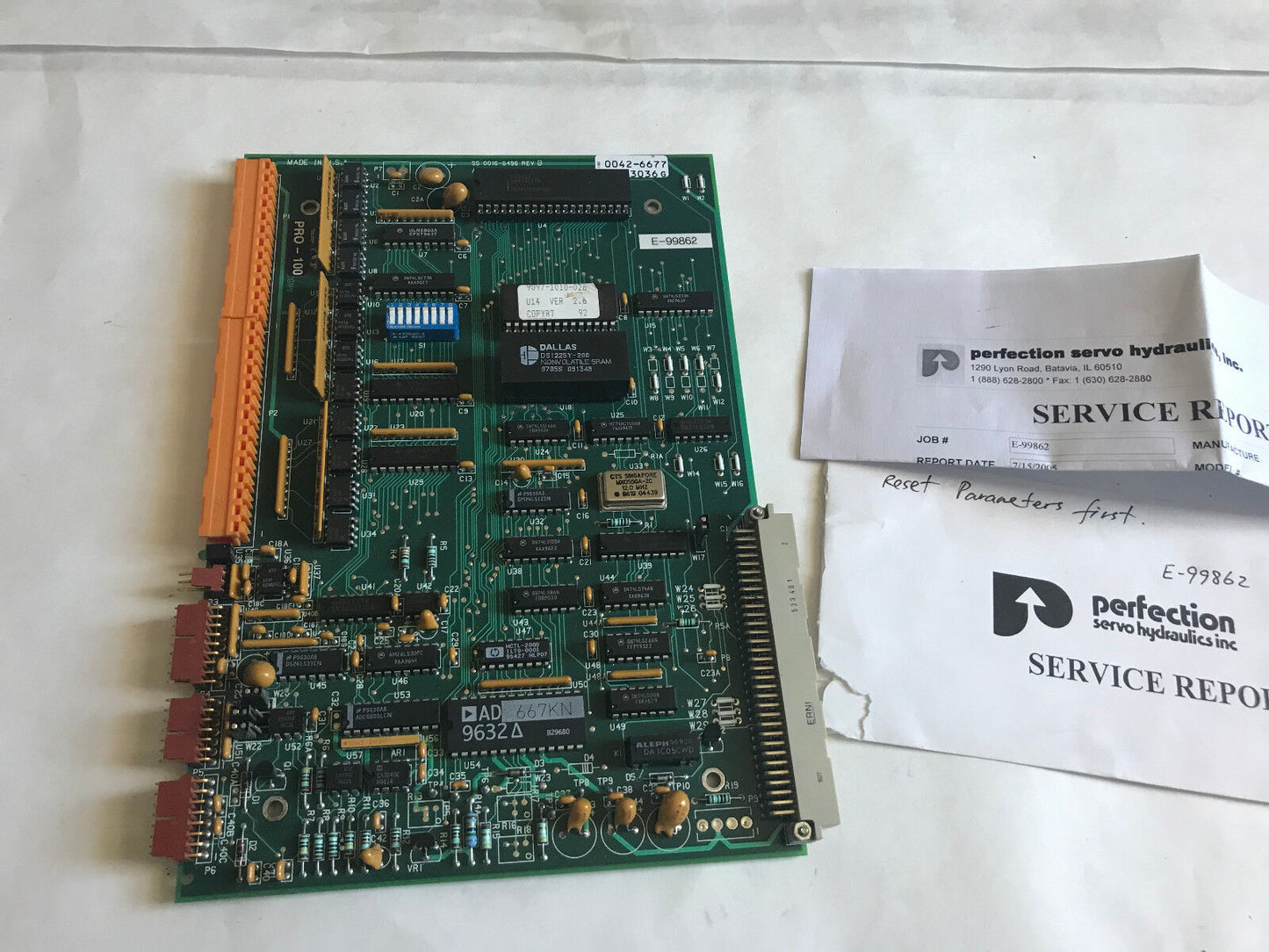 Reliance Electric Ss 0016-6496,Electro-Craft Pro-100 Servo Drive 0042-6677,Er