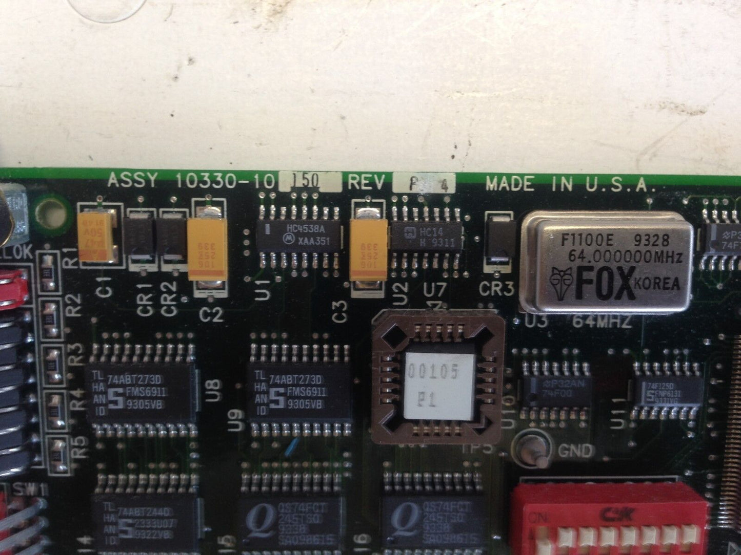 Adept 10330-10150 Rev P4,Adept 030 Cpu/ Processor Pcb Card,Circuit Board,Ep