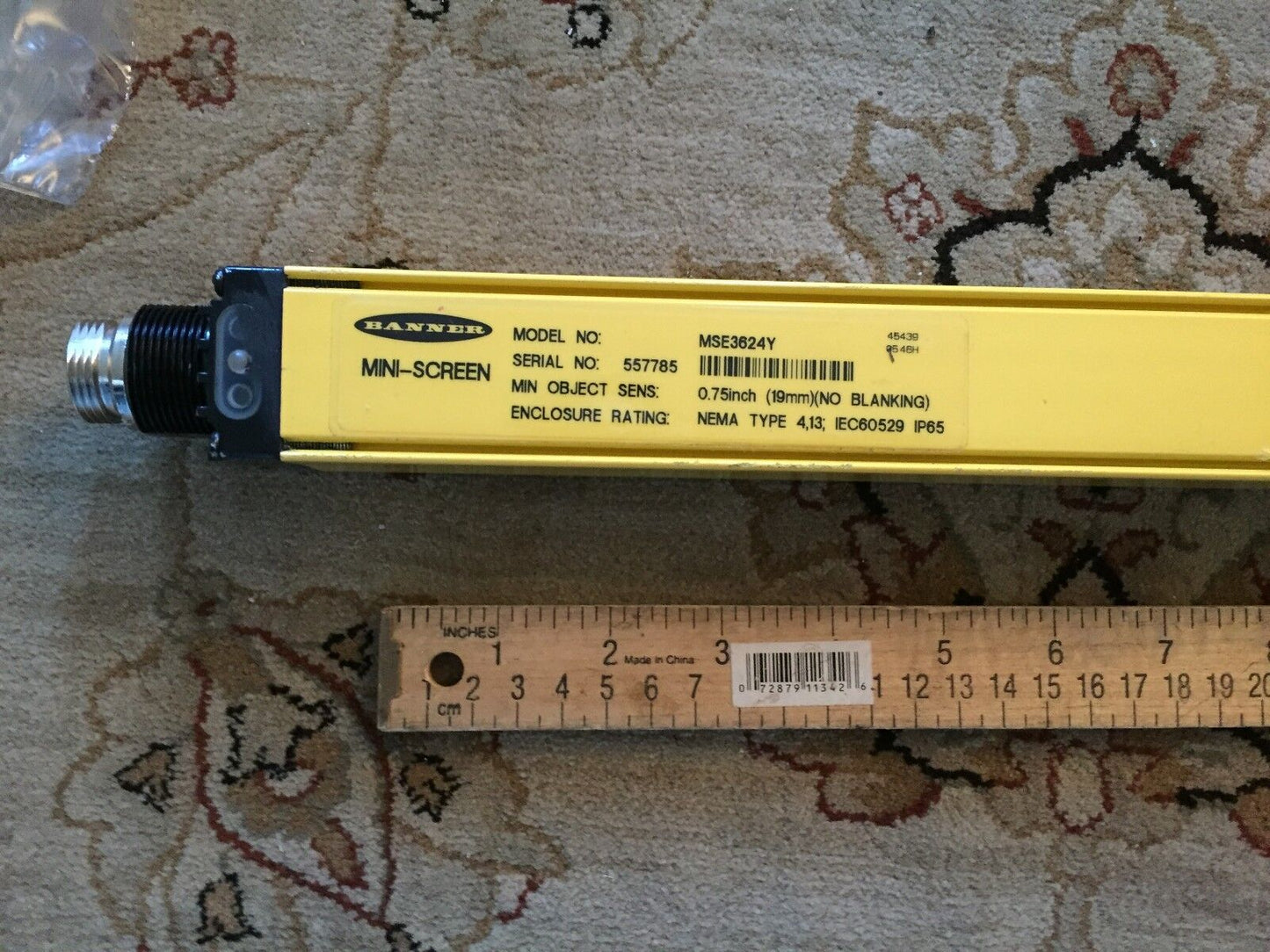 New Banner Mse3624y Engineering Mini-Screen Yellow Painted Emitter ,Bb
