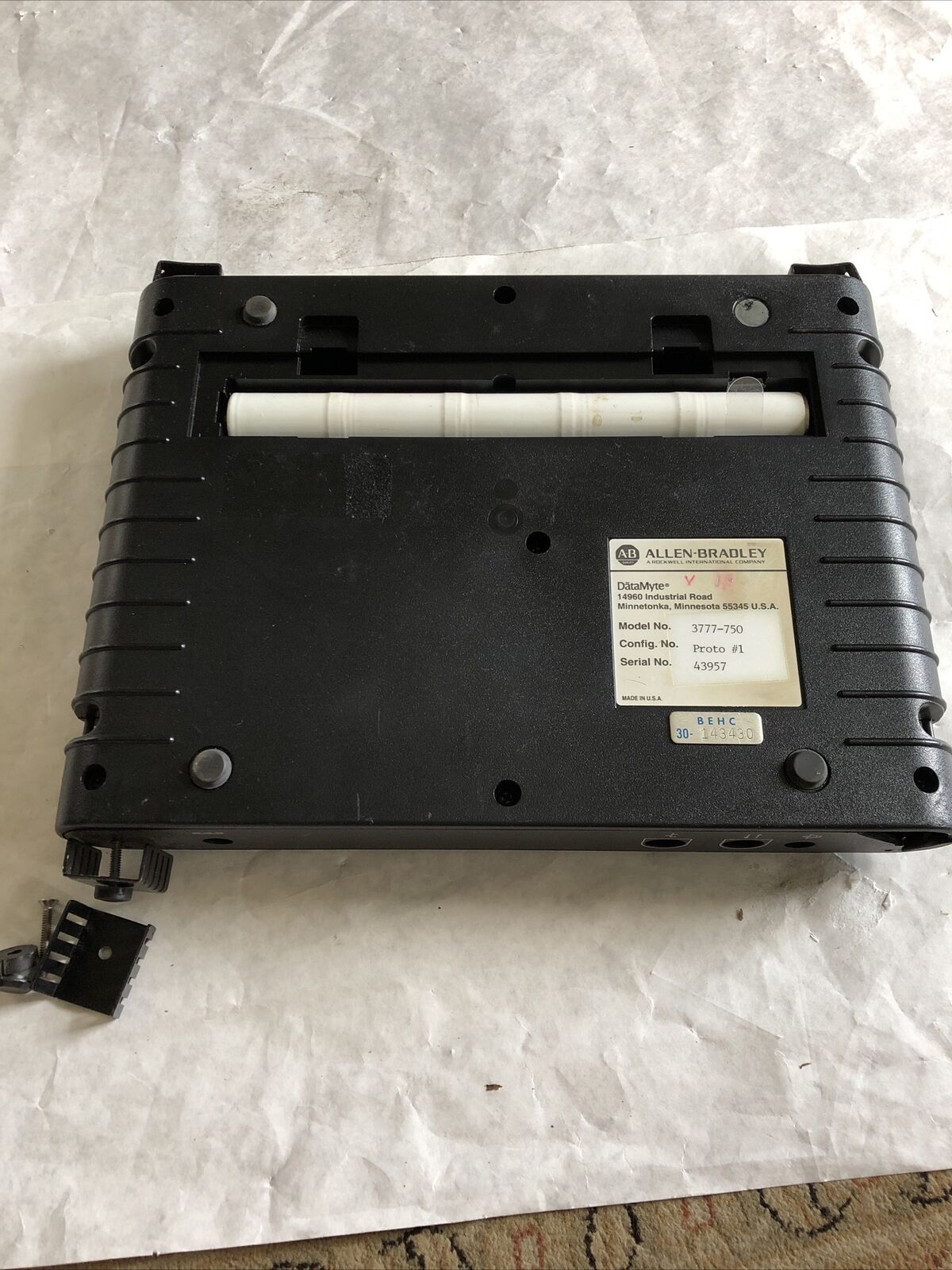 Allen Bradley 3777-750 Keyboard Datamyte (No Battery Cover & Damaged A Part) ,Bh