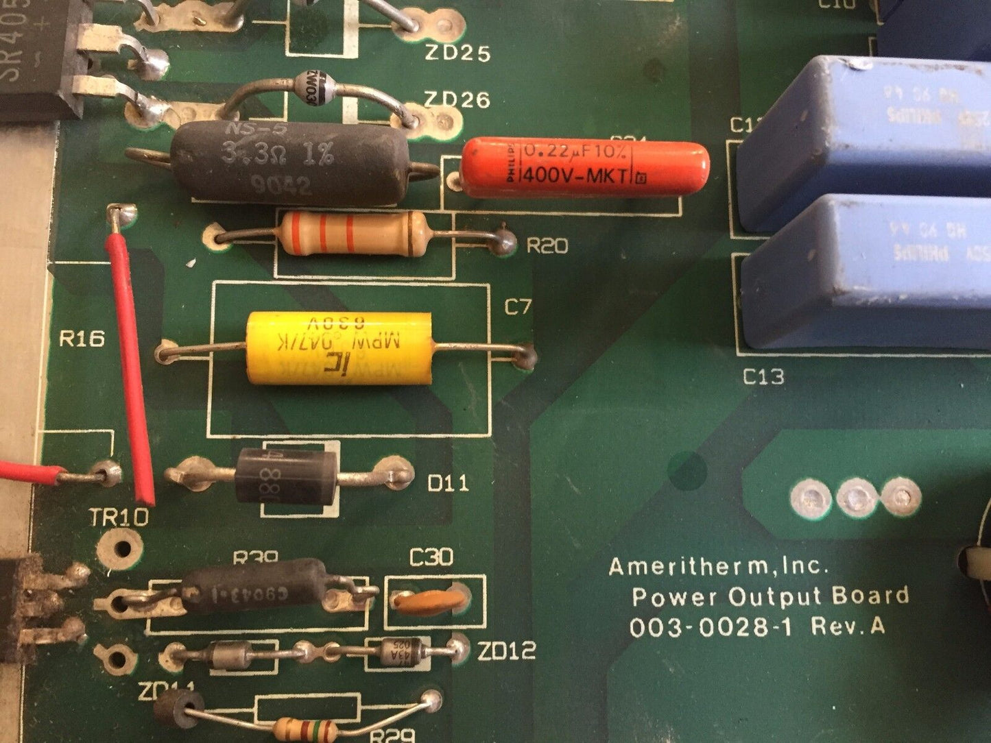 Ameritherm 003-0028-1 Rev.A Power Output Board 00300281,Bz