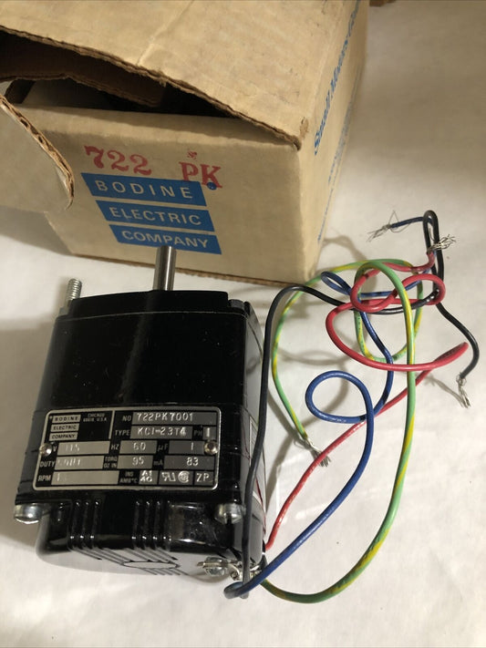 New Bodine Electric Gearmotor Kci-23T4 ,722Pk7001,Kc1-23T4,115V,Dj