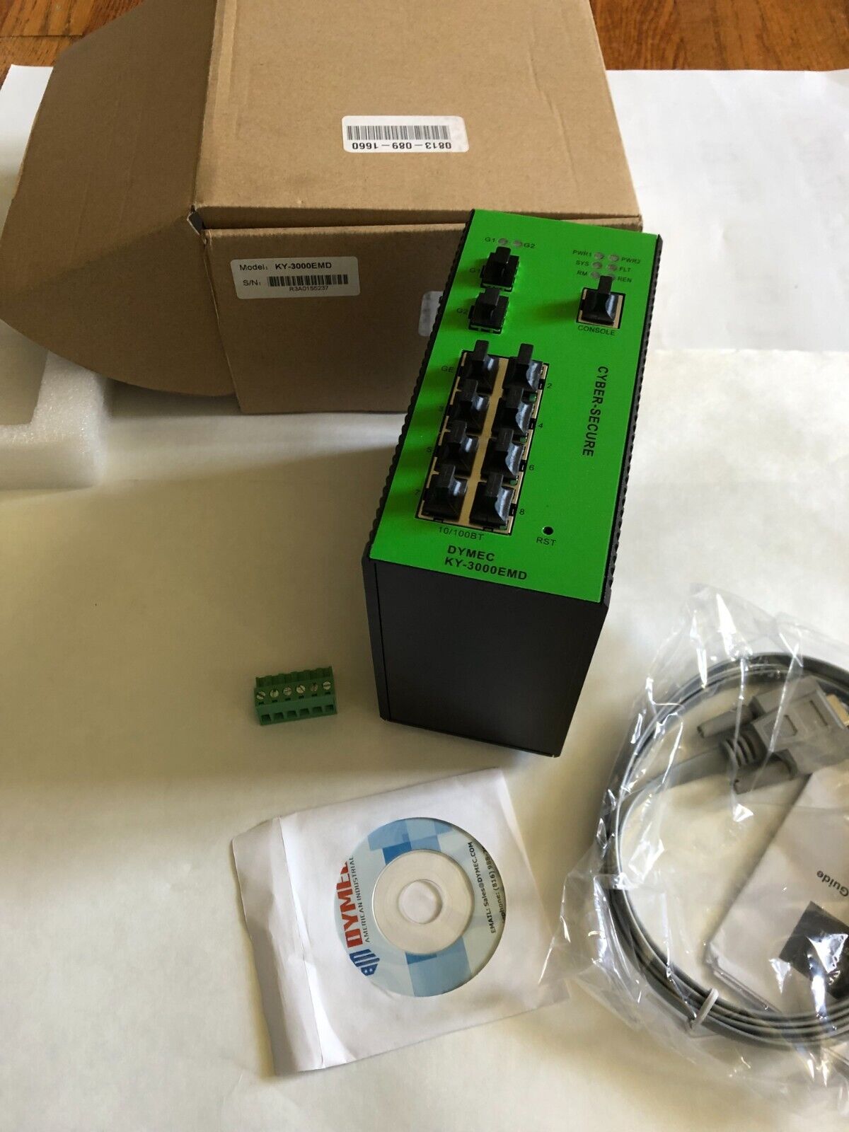 New Dymec Ky-3000Emd, Managed Industrial Ethernet Switch ,Ky3000emd,Bj