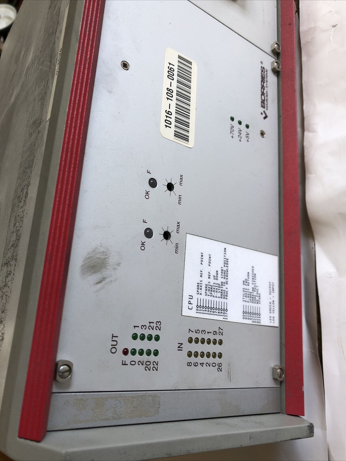 Borries Markier-Systeme Sys63te/Mr 810.0006,Borries 810.0006 Controller,Boxym,Aa