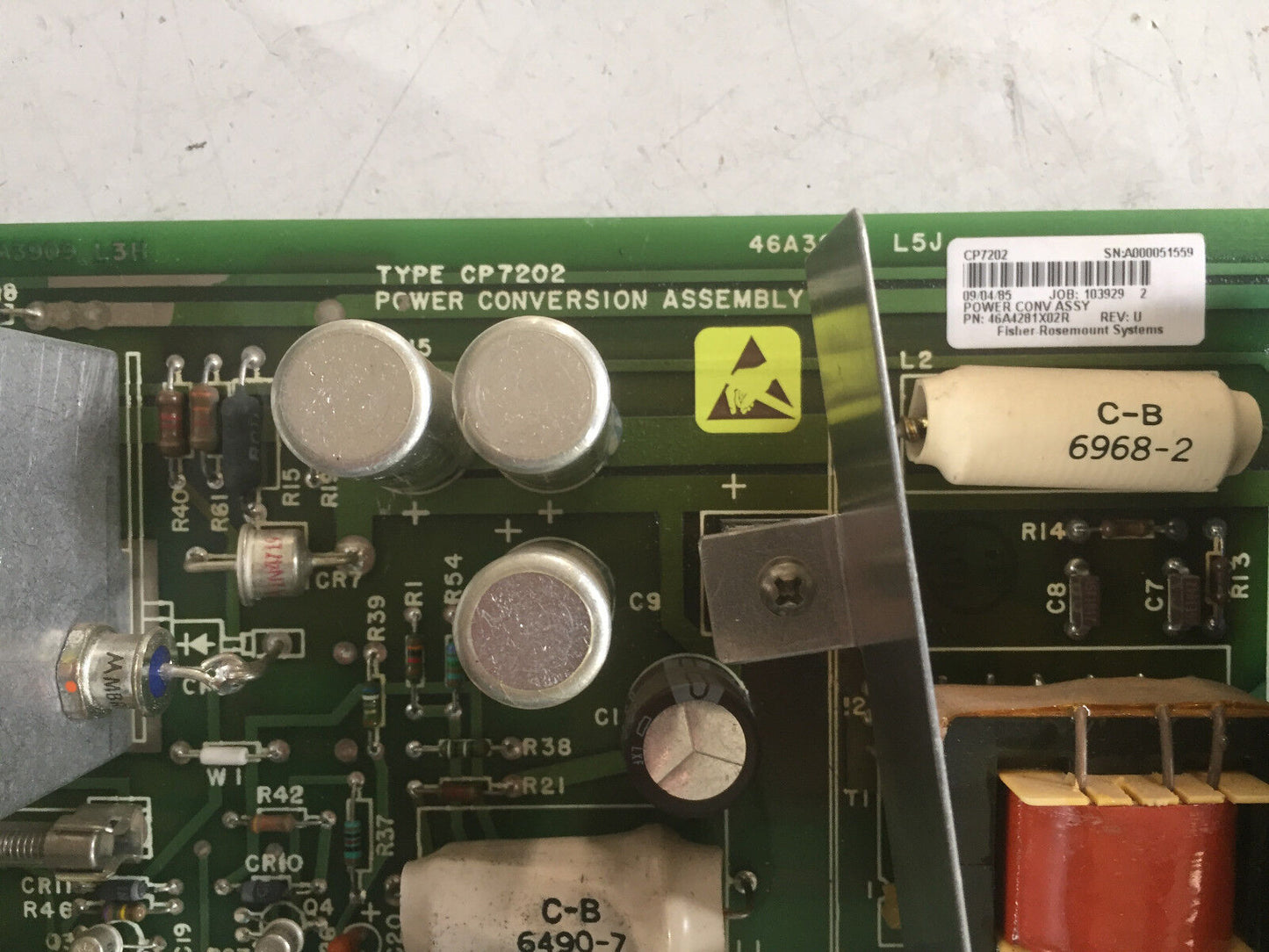 Fisher 46A3909,Cp7202,46A4281x02r Power Conversion Fisher Rosemount Systems,Ct