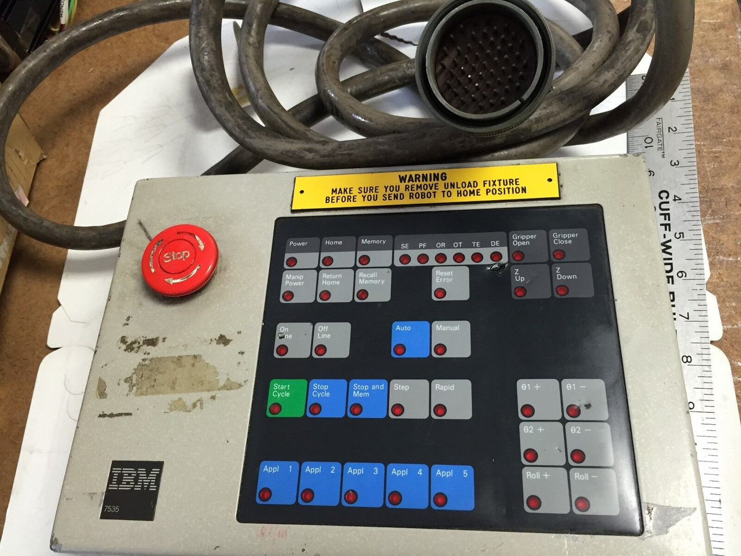 Ibm 7535 Scara Roboter Teach Pendant Handsteuergerät Control Panel Controller,Hm
