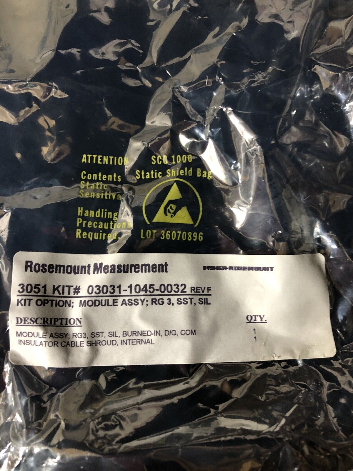 New Rosemount 03031-1045-0032 Process Sensor Body 1Ssd3-643477,643477 D/G,To