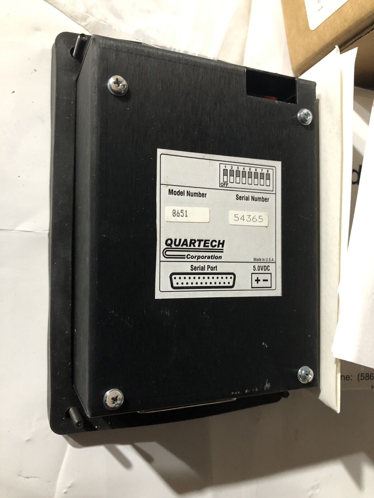 New Quartech 8651 Plc-2 Programmable Pushbutton Station,To