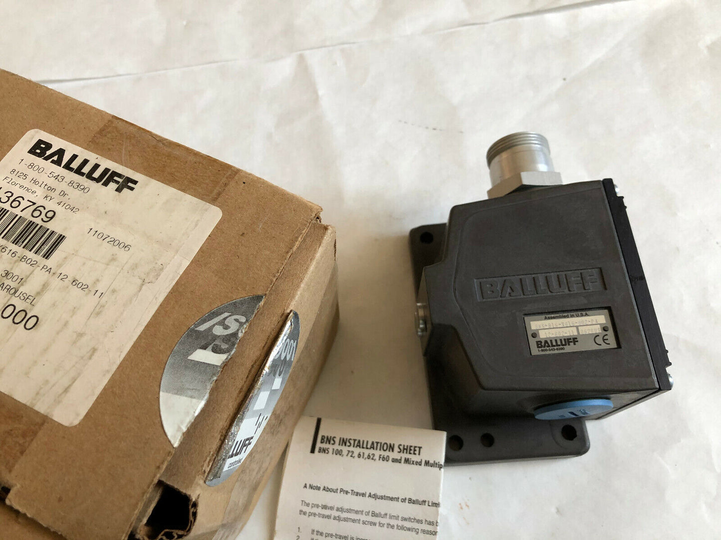 Balluff Bns-816-X616-B02-Pa 12-602-11 062Bus Proximity Sensor 136769N,Es