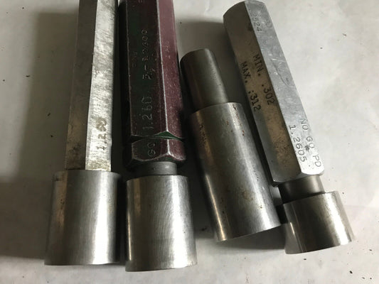 Lot The Pipe Machnery Inspection Gage Go No Go Plug  1.260 1.250 1.2605 1.252,Et