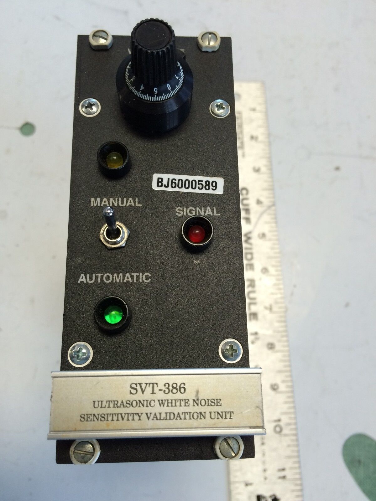 Svt-386 Ultrasonic White Noise Sensitivity Validation Unit Bj6000589,Ew