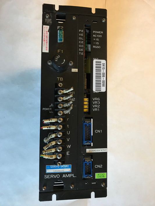 Sanyo Denki 27Ba030fxth7 Servo Amplifier,12028225, Servo Ampl,27Bao30fxth7 ,Sa