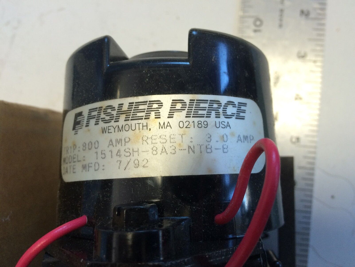 New Fisher Pierce Fault Indicator 800Amp Trip 3Amp Reset 1514Sh-8A3-Ntb-B,Aa