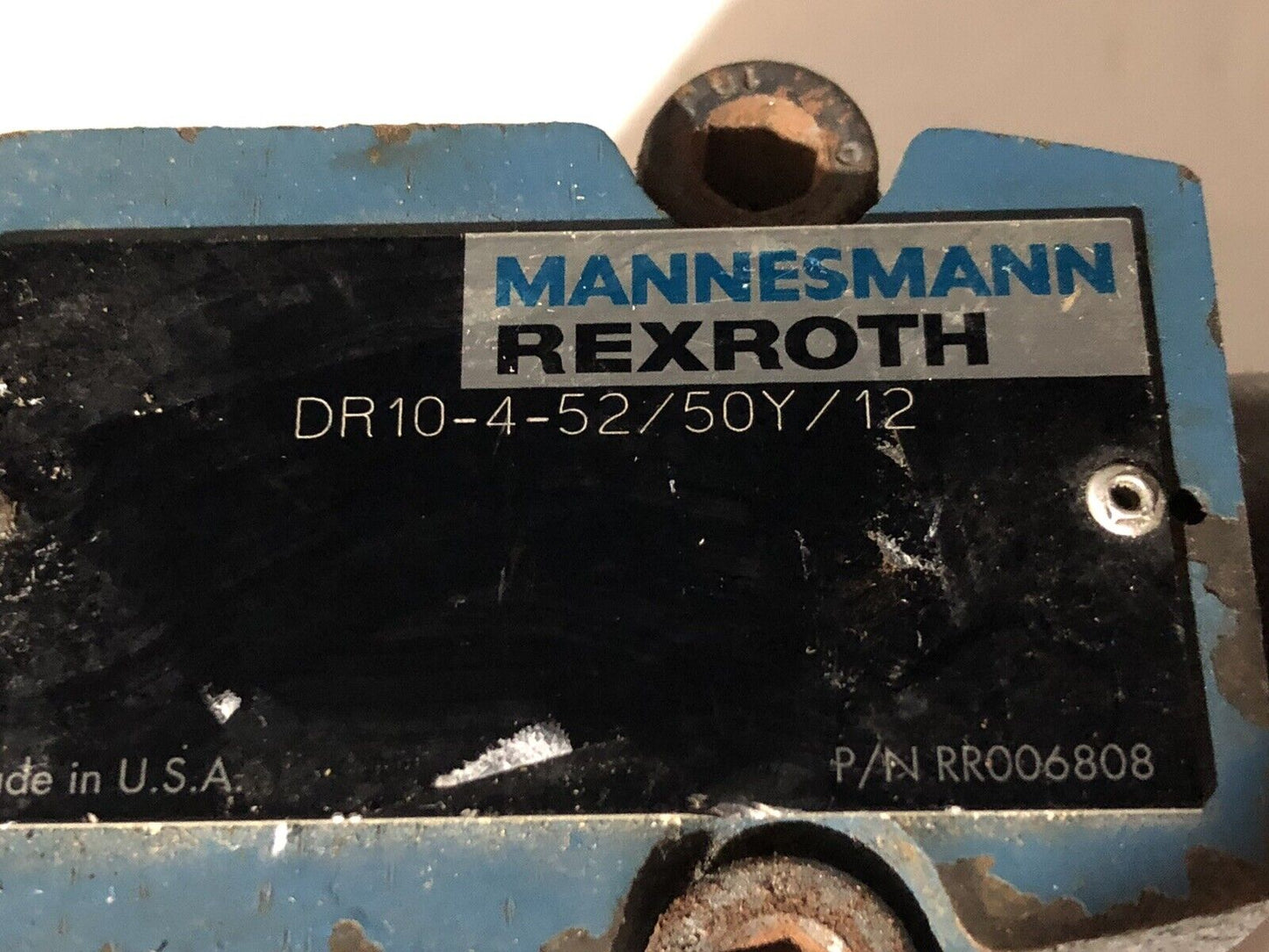 Mannesmann Rexroth Dr10-4-52/50Y/12, Rr006808  Hydraulic Servo Valve,748,To