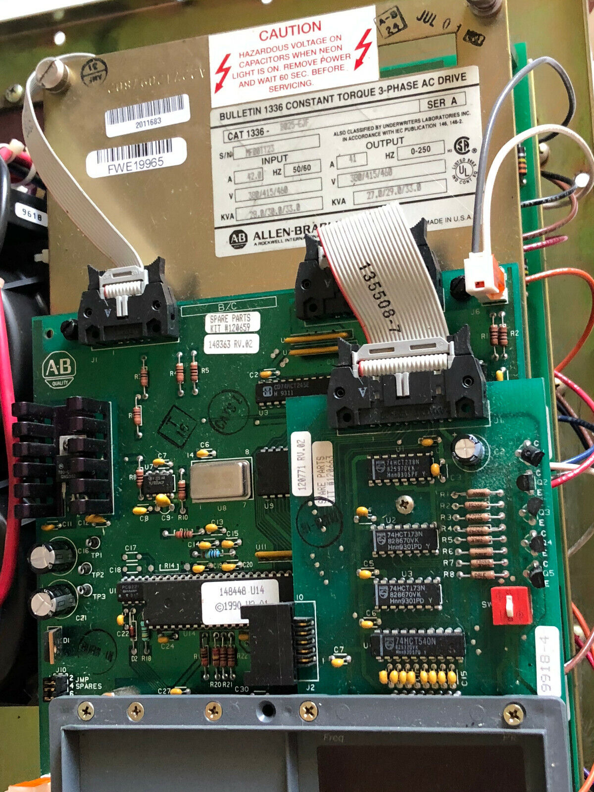 Allen Bradley 1336-B025-Ejf,1336-Bo25-Ejf 3-Phase Ac Drive,42.0 A,28.0/30/33,Ew