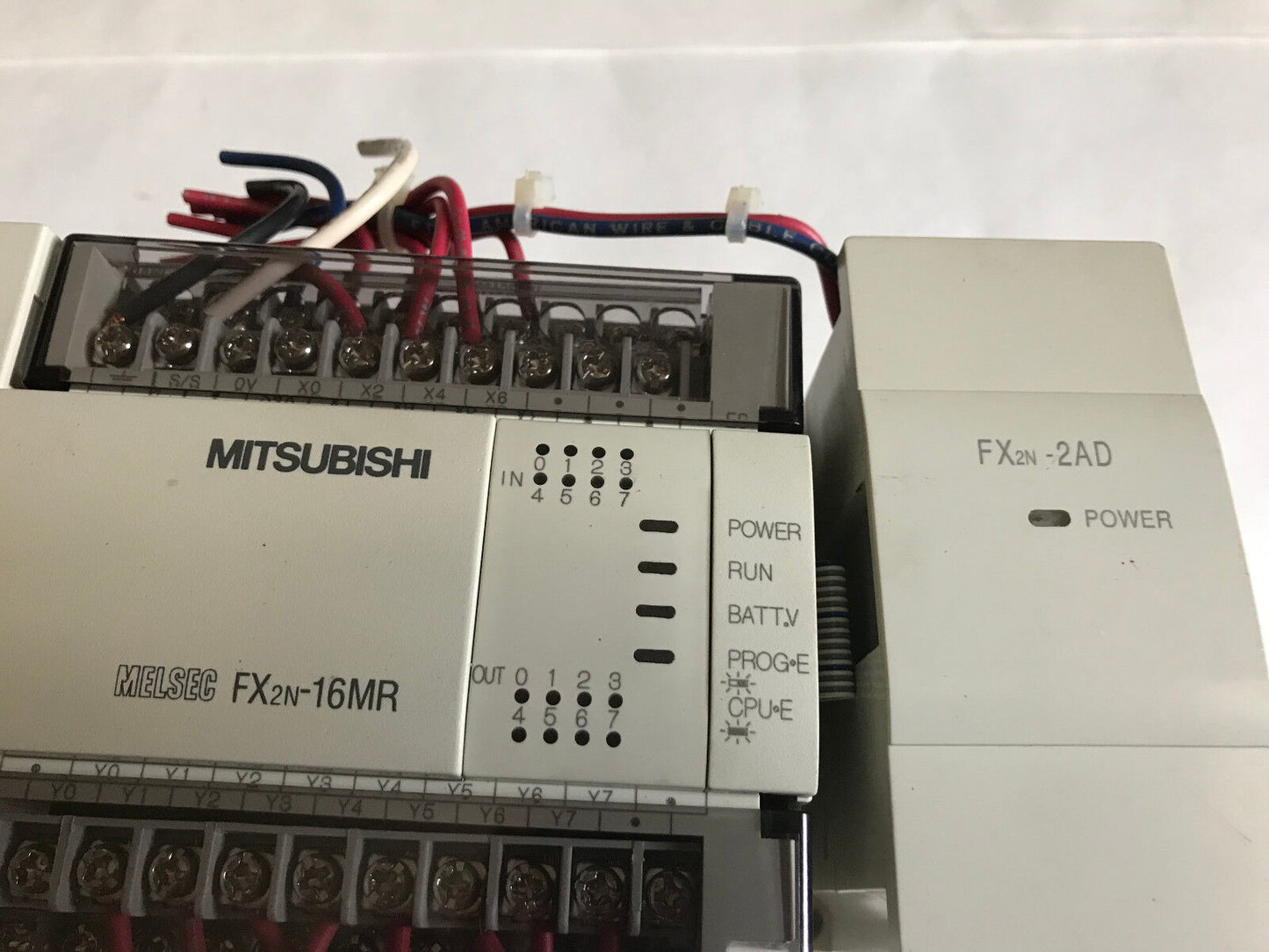 Misubishi Fx2n-16Mr-Es/Ul,Fx2n-2Ad,Fx2n-16Mr Programmable Controller 2A,240V,St