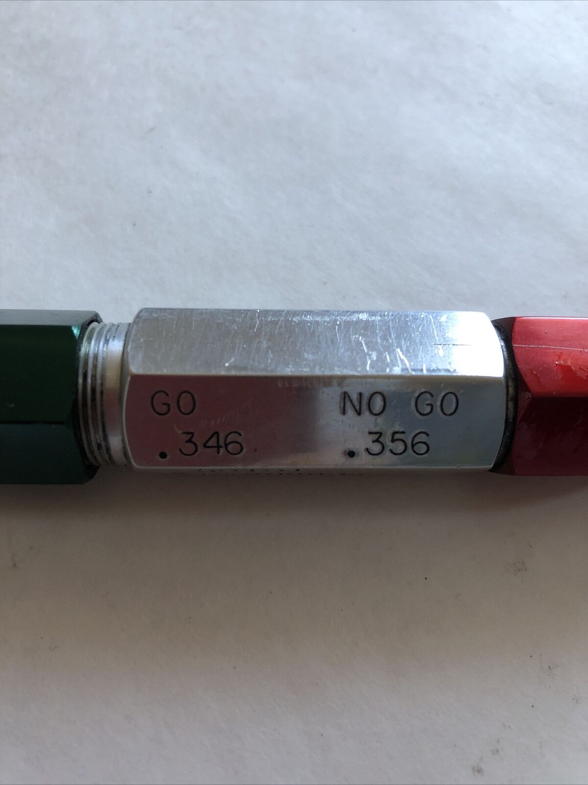 Pmc Plug Gage Go .346 No Go .356 59191 S-20883 Gauge,Dg