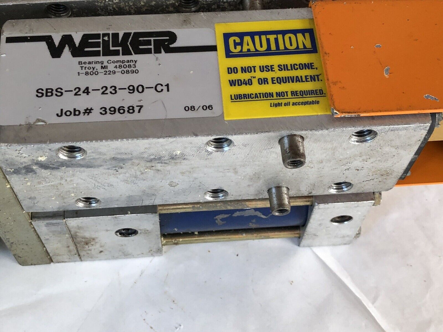 Welker Sbs-24-23-90-C1-X2,Sbs24e02,Pneumatic Cylinder,Spm00-0040,40Mm,25Mm,Dh