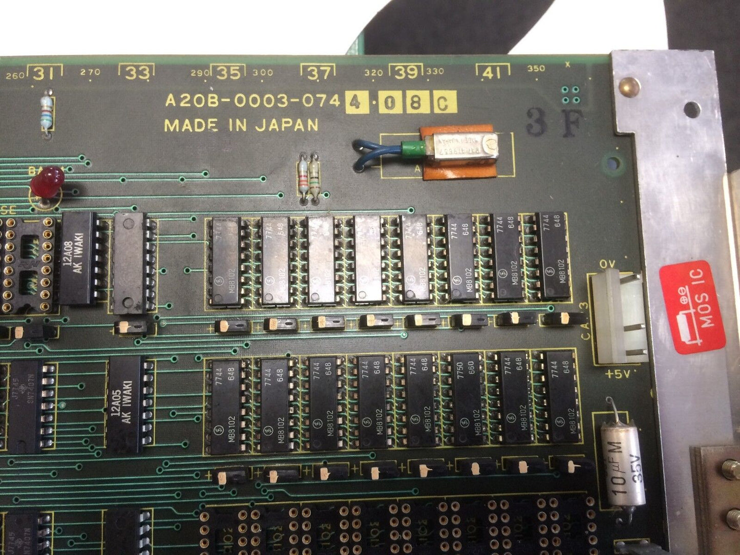 Fanuc A20b-0003-0744 08C, A350-0003-T744/06 Master Control Pc Board,Cw