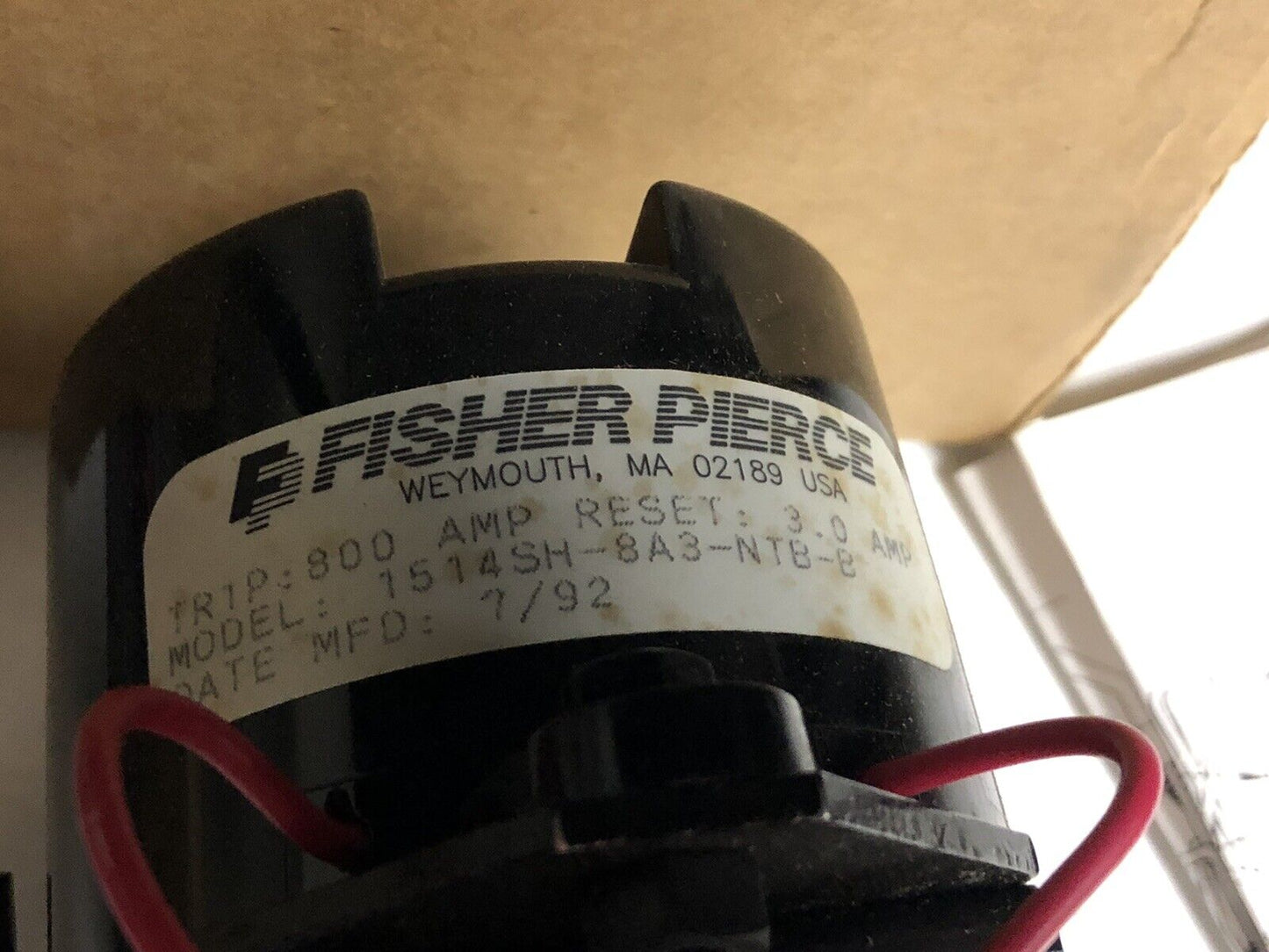 New Fisher Pierce Fault Indicator 800Amp Trip 3Amp Reset 1514Sh-8A3-Ntb-B,Aa
