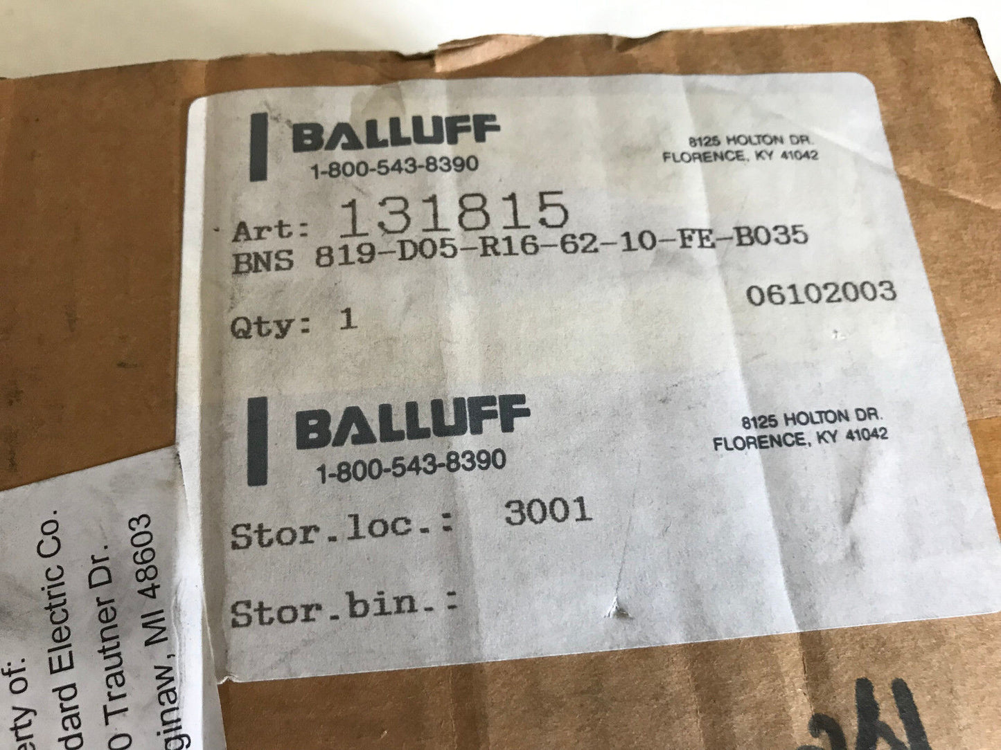 New Balluff Bns-819-D05-R16-62-10-Fe-B035,0327Us,Bns-819-D05-R16 Sensor,Sr