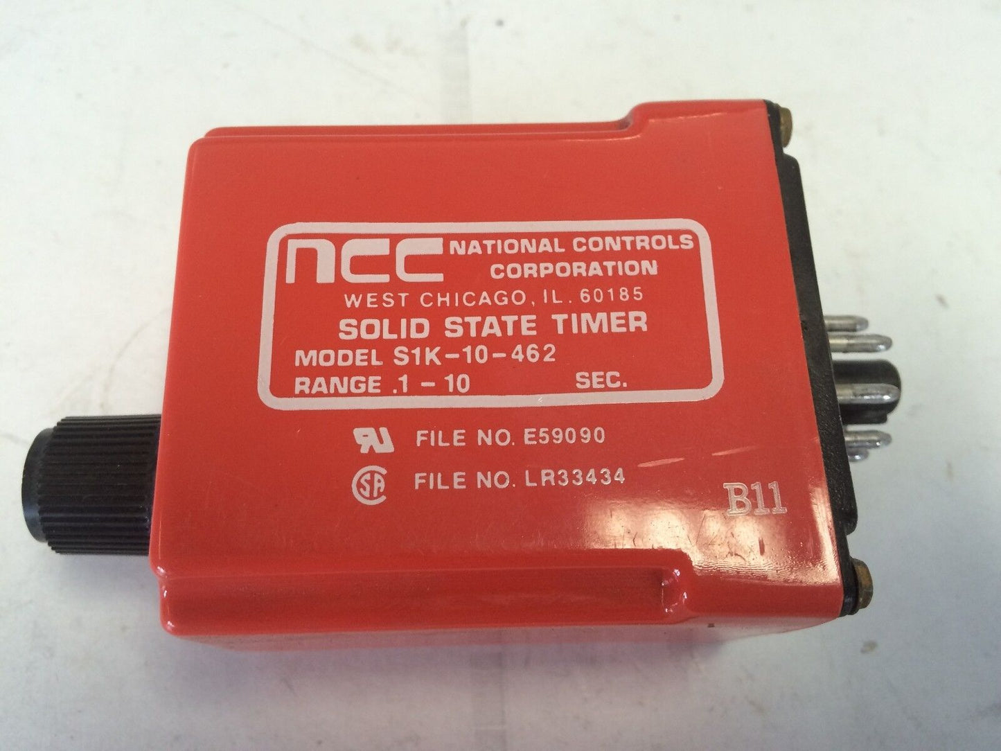 Ncc S1k-10-462  Solid State Timer 1-10 Range  National Controls, Ba