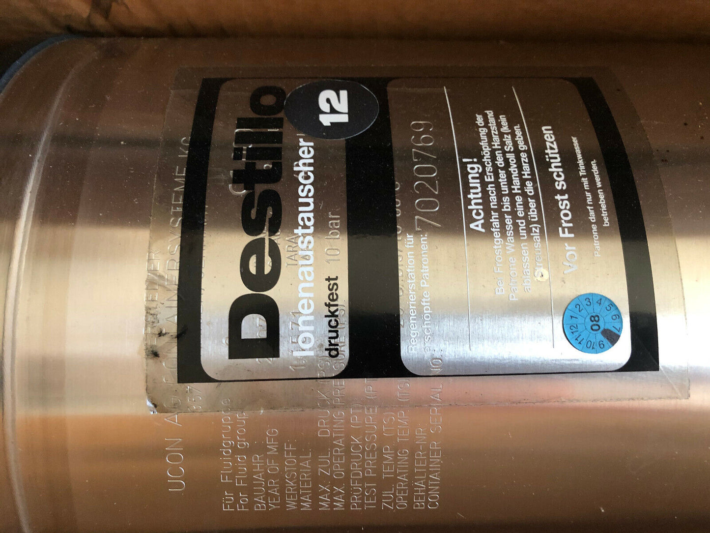 New Herco Destillo 12De Water Demineralizer,300 L/M,7020769,10Bar,Tm
