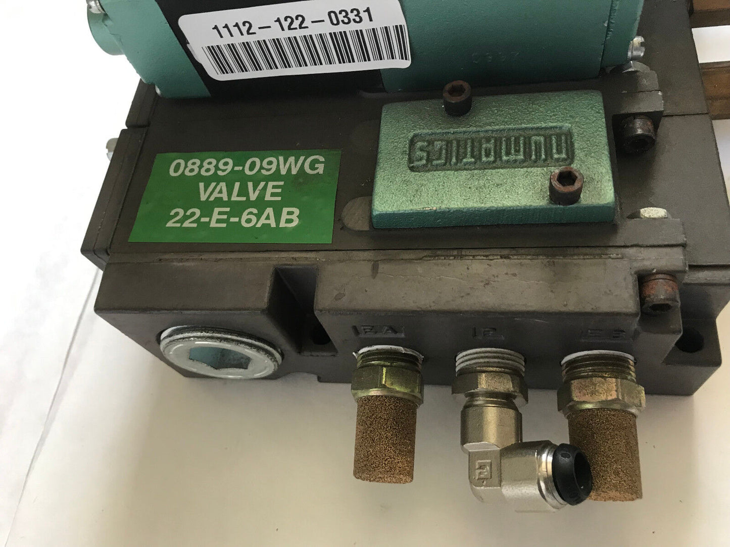 Numatics 0889-09Wg Valve 22-E-6Ab Flexiblok 225-285B Assembly,082Sa415m015s,Si