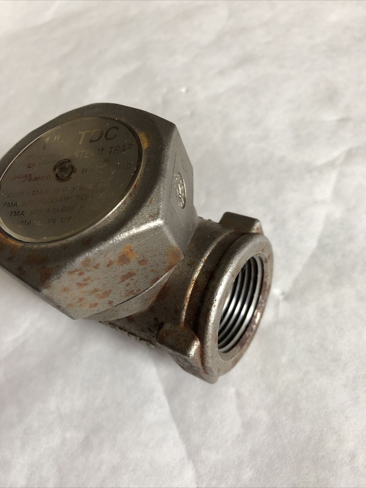 1" Spirax Sarco Tdc Steam Trap Thermo-Dynamic,Spirax Sarco B.M. 70010,1” Tdc,Bt