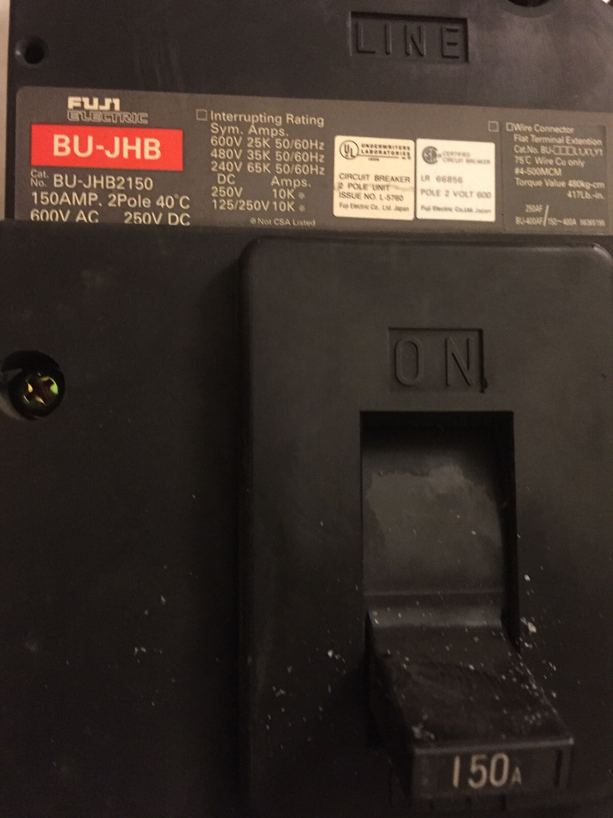 Fuji Bu-Jhb2150,Fuji Bu-Jhb Circuit Breaker,150 Amp, 2Pole,600 Vac/25,Ed