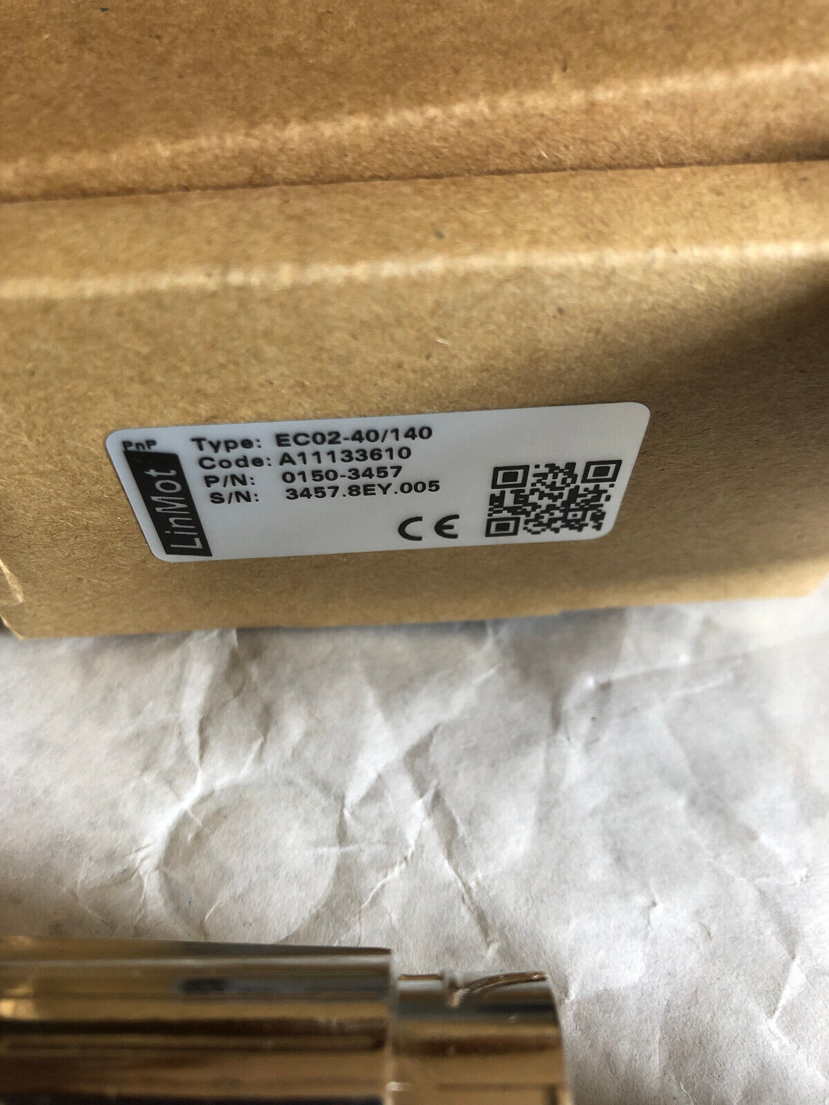 New Linmot Ec02-40/140 Ec Servo Motor,Linmot 01503457,48Vac,4000Rpm,A11133610,Cy